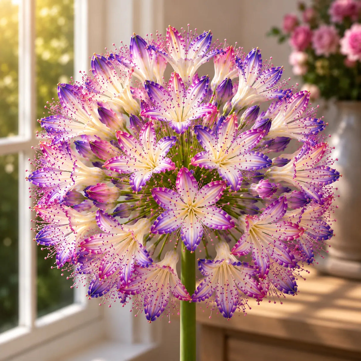 🏠🌸 Celestial Lace Agapanthus Bulbs 🌿 Elegant Blooms, Easy to Grow
