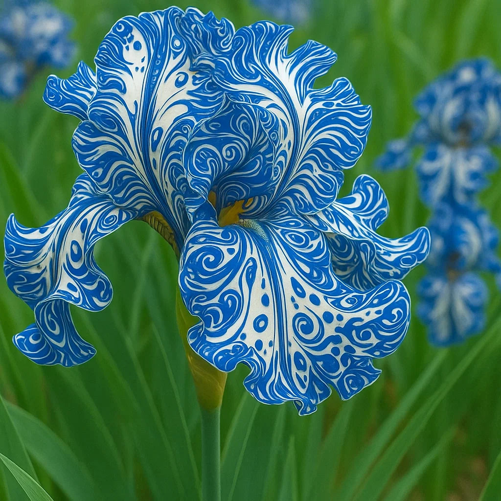 ‎⚘ ﹏Tall Bearded Iris with Bold, Elegant Blooms