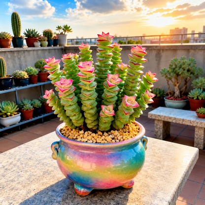 🍀 Money Plant Succulent – Compact Coin-Leaf Plant for Home & Office