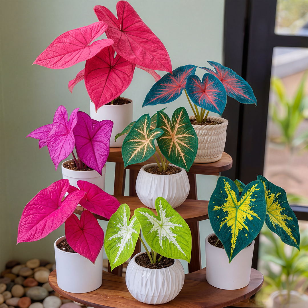 🌺Caladium Bulbs: The Easiest Way to Add Bold Color to Shady Spots
