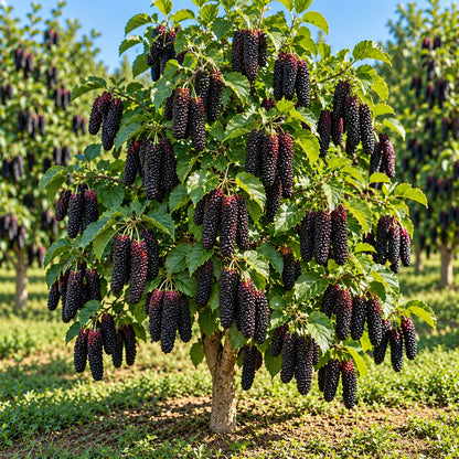🌿 Rare Giant Mulberry Saplings – Grow Sweet Red & Black Berries at Home