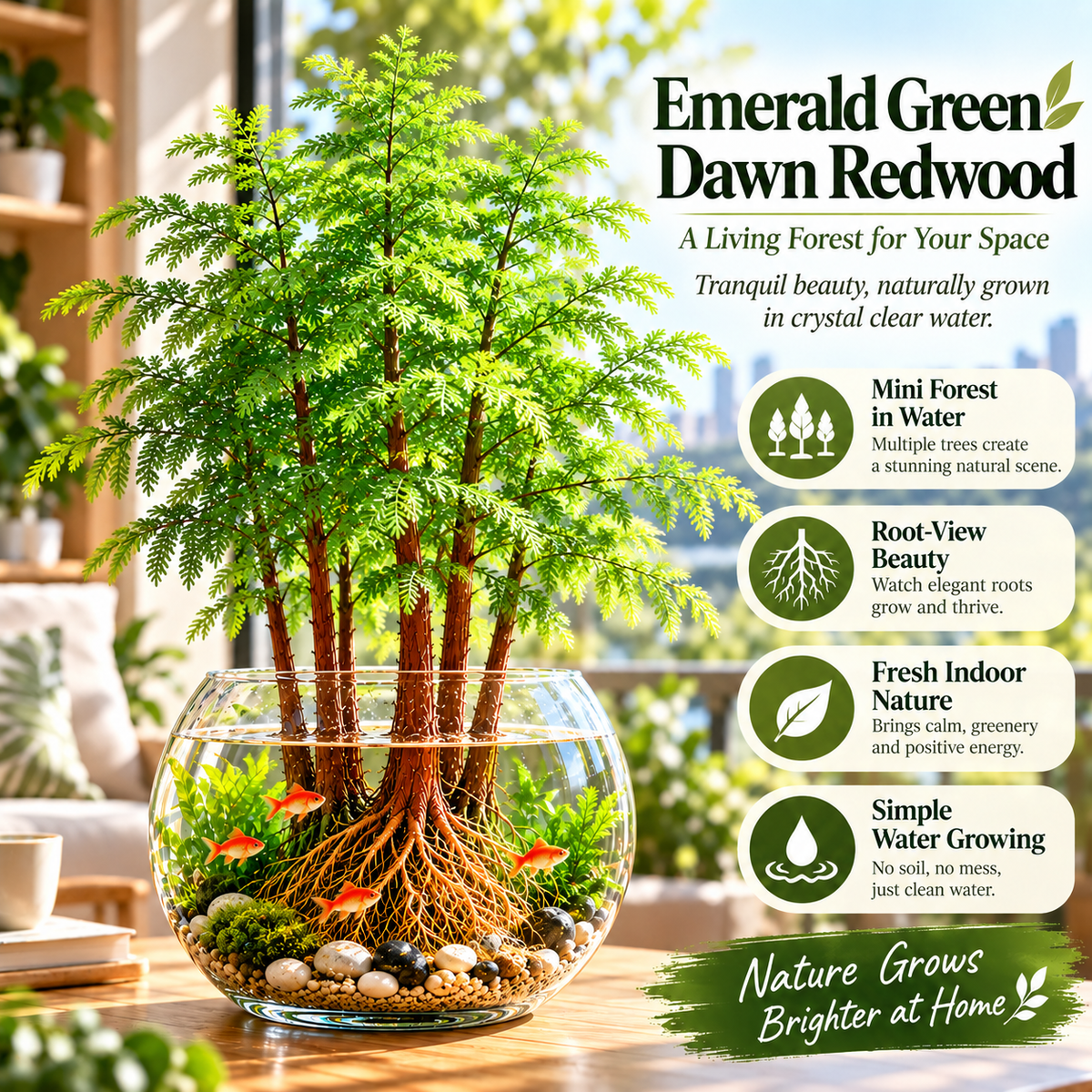 🌿 Hydroponic Dawn Redwood Bulbs - Metasequoia glyptostroboides
