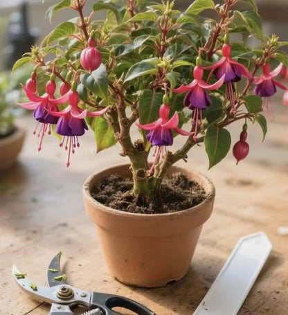🌱Fuchsia Hybrida Voss bulbs –🌺Exotic Colorful Flowers That Thrive Easily！