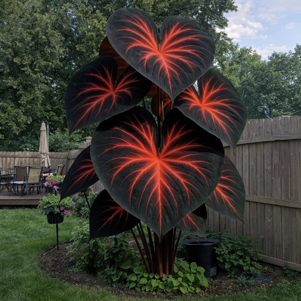 🔥 Premium Giant Caladium Bulbs 🌿🌈 Easy Care & Cold Hardy &Giant Leaves