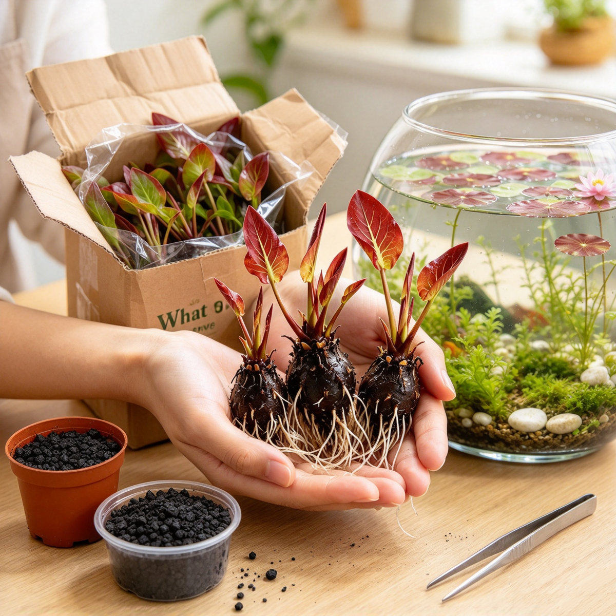 👍New Arrival👍 🐟Create a living garden in your tank with red lotus roots
