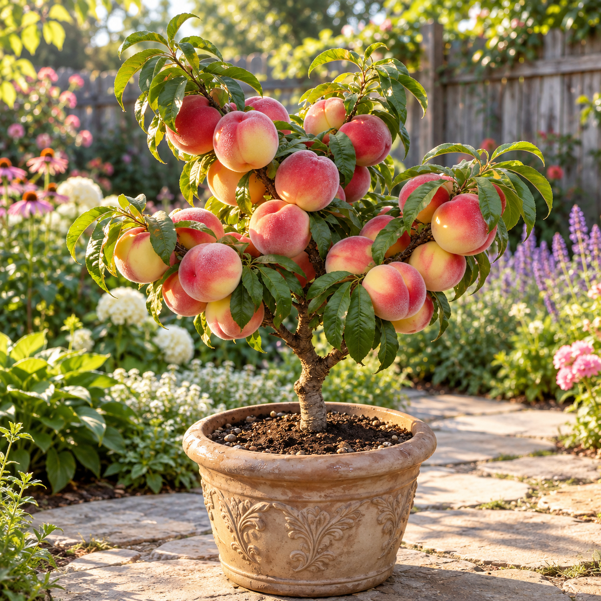 🔥 New Arrival 🍑 ‘Honey Red’ Dwarf Peach Tree Seeds