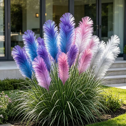 🔥 New Arrival | Mixed Color Pampas Grass Seeds – Grow a Stunning Garden Display