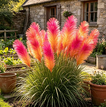 🔥 New Arrival | Mixed Color Pampas Grass Seeds – Grow a Stunning Garden Display