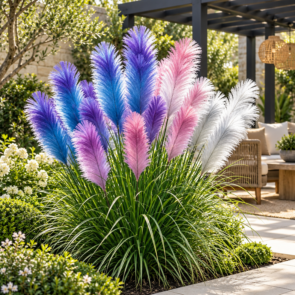 🔥 New Arrival | Mixed Color Pampas Grass Seeds – Grow a Stunning Garden Display