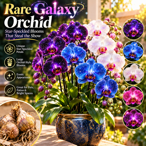🌌 Rare Galaxy Orchid – Star-Speckled Exotic Blooms