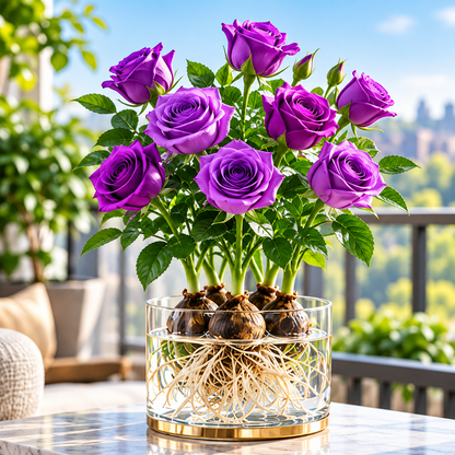 🌹 Hydroponic Rose Bulbs – Colorful Roses for Water or Soil Growing