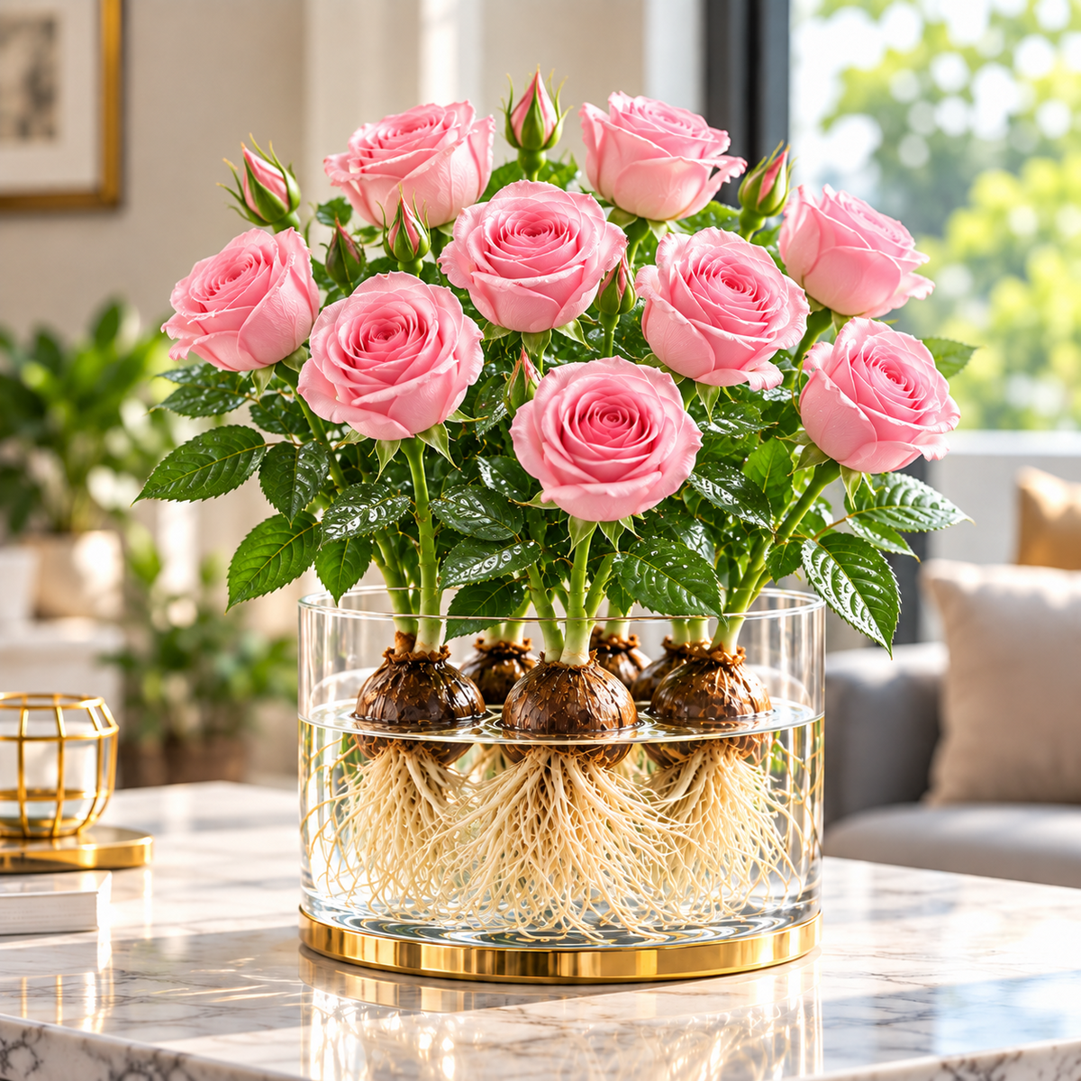 🌹 Hydroponic Rose Bulbs – Colorful Roses for Water or Soil Growing