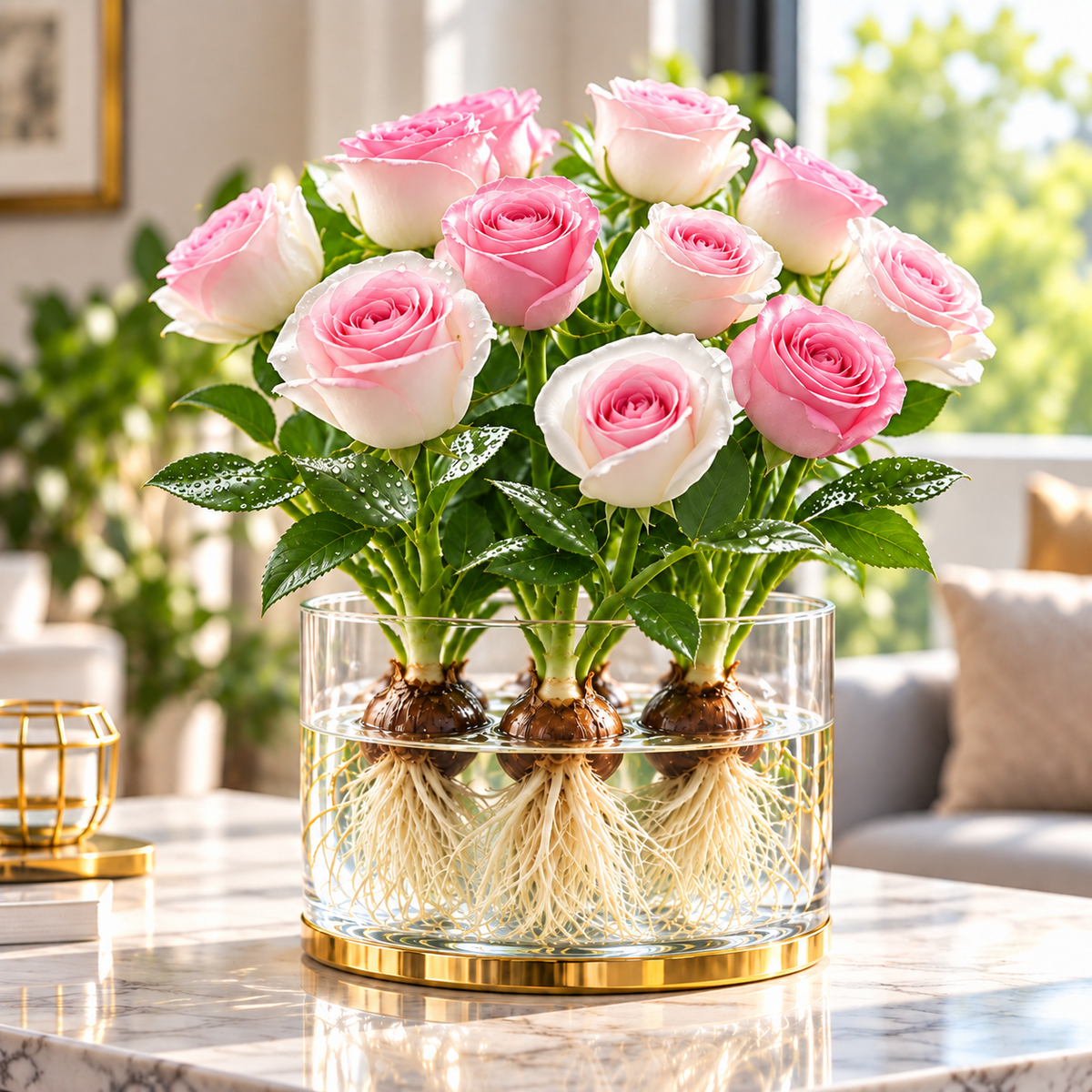 🌹 Hydroponic Rose Bulbs – Colorful Roses for Water or Soil Growing