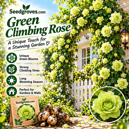 🌹 Colorful Climbing Rose Bulbs – Vibrant Blooms for Arches, Fences & Garden Walls
