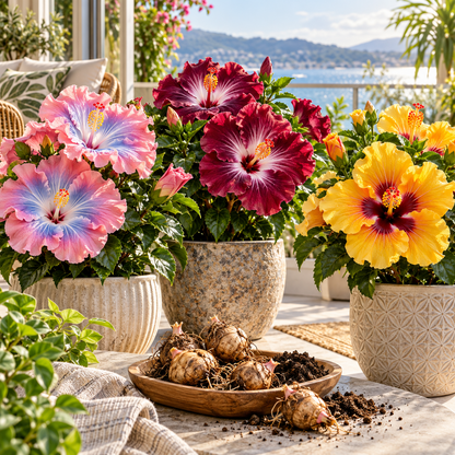 Rare Hibiscus Bulbs- Potted Indoor Balcony Winter Planting