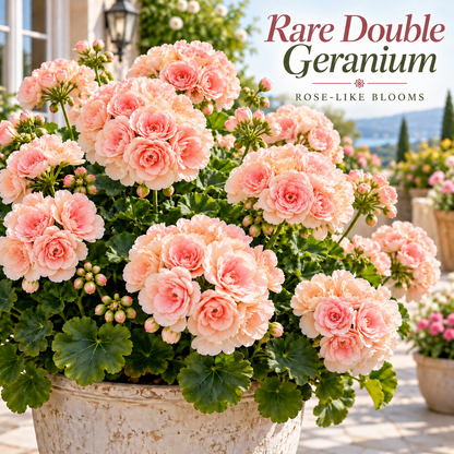 🌸 Rare Double Geranium Plants – Endless Blooms & Stunning Rose-Like Flowers ✨