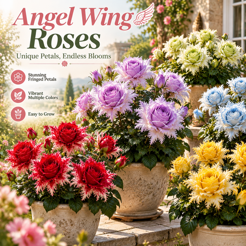 🌹 Angel Wing Roses – Elegant Blooms for a Dreamy Garden ✨
