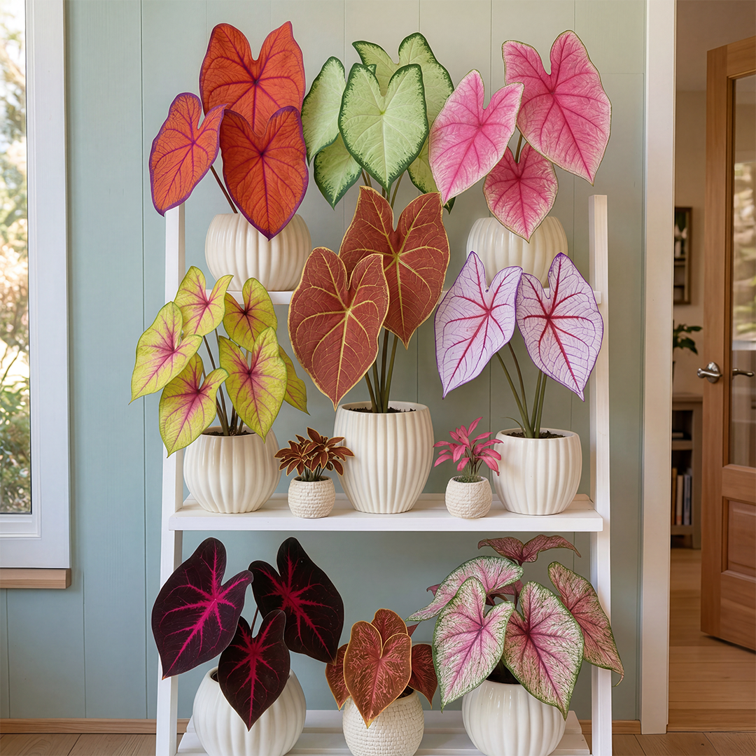 🌺Caladium Bulbs: The Easiest Way to Add Bold Color to Shady Spots