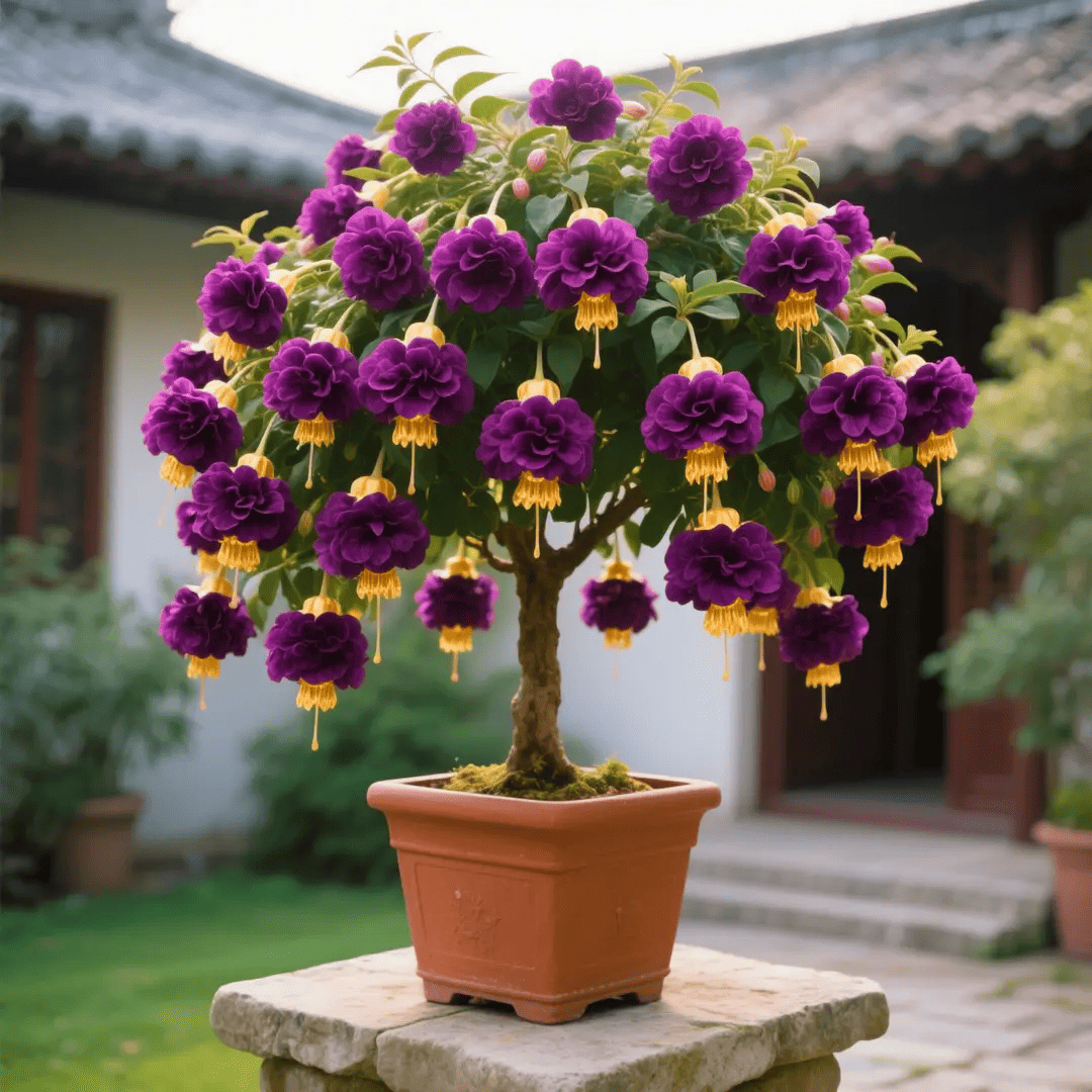 𐙚🎐Transform shaded areas with double fuchsia plants featuring rich color and flowing, elegant blooms🪄