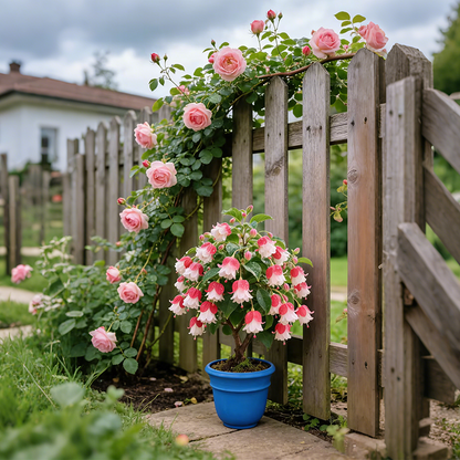 𐙚🎐Transform shaded areas with double fuchsia plants featuring rich color and flowing, elegant blooms🪄
