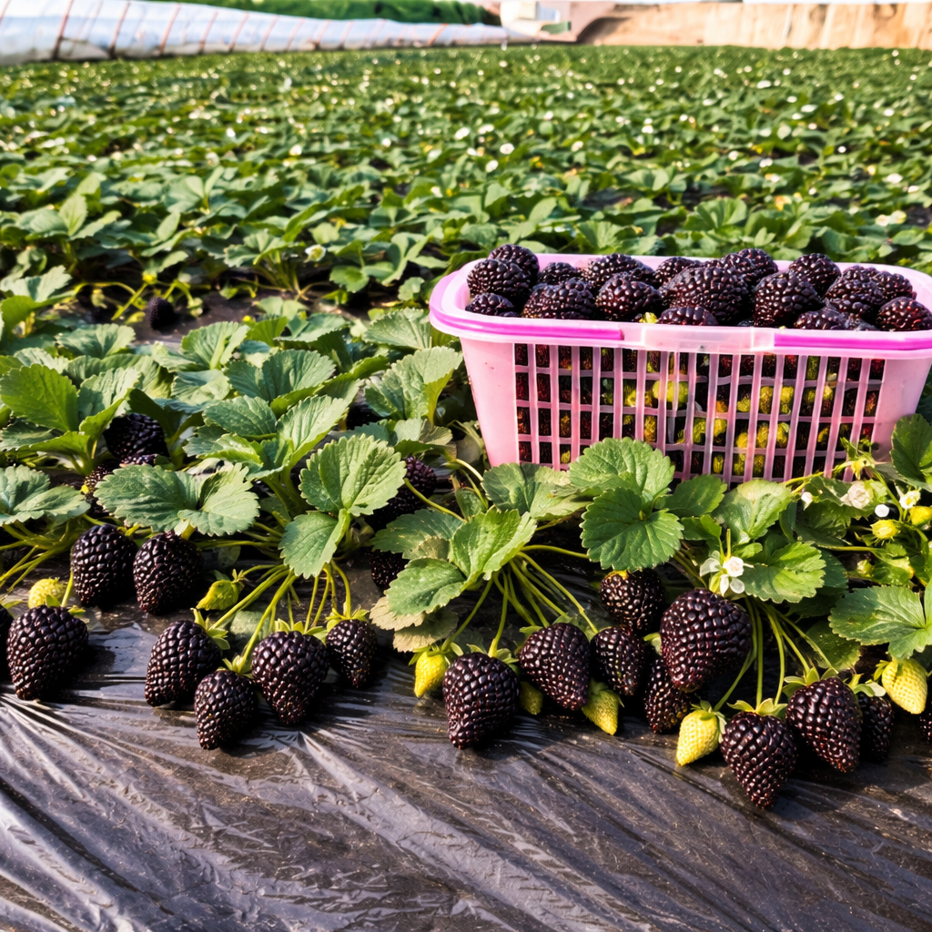 👍New Arrivals👍🍓Giant Black Diamond Strawberries Seeds – Sweet, Nutrient-Rich & Easy to Grow at Home