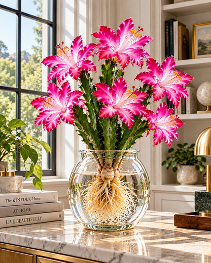 🌵🌸 Rare Hydroponic Multicolor Flowering Cactus Bulbs