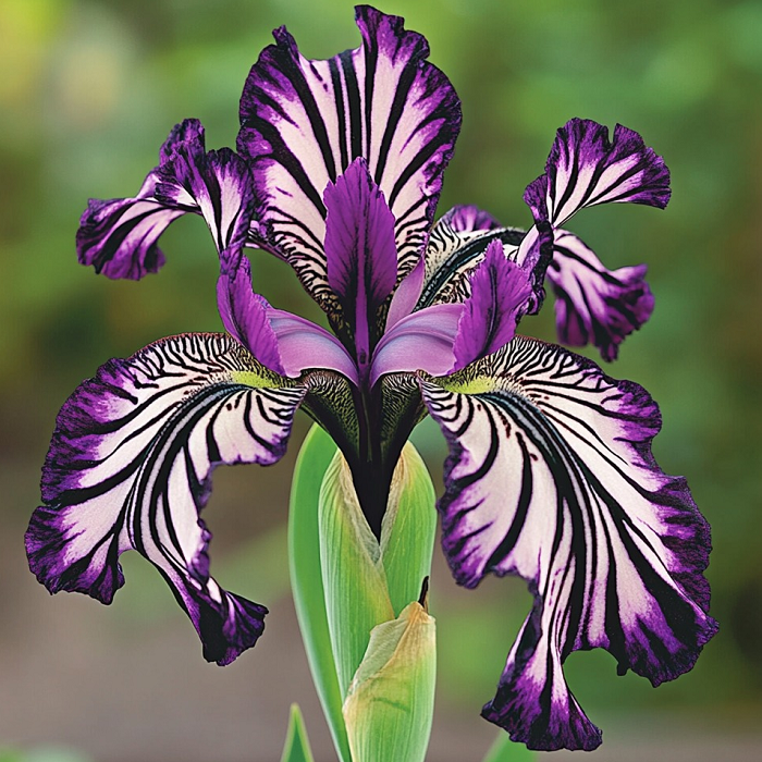 🌸 Zebra Stripes Iris 🌿 Bold Striped Blooms That Instantly Stand Out