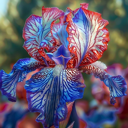 ‎⚘ ﹏Tall Bearded Iris with Bold, Elegant Blooms