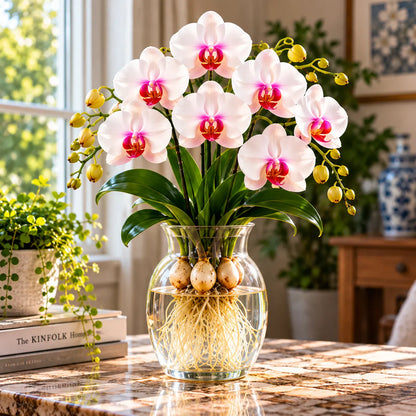 🌸 Rare Hydroponic Phalaenopsis Orchid Bulbs – Elegant Blooms Grown Beautifully in Water