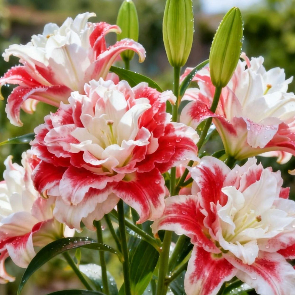 🌸 Double-Petaled Bicolor Lily Bulbs – Beautiful Blooms with Sweet Fragrance
