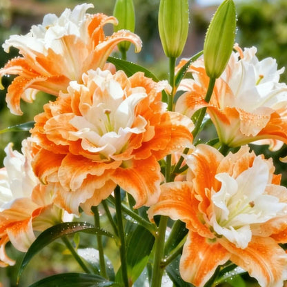 🌸 Double-Petaled Bicolor Lily Bulbs – Beautiful Blooms with Sweet Fragrance