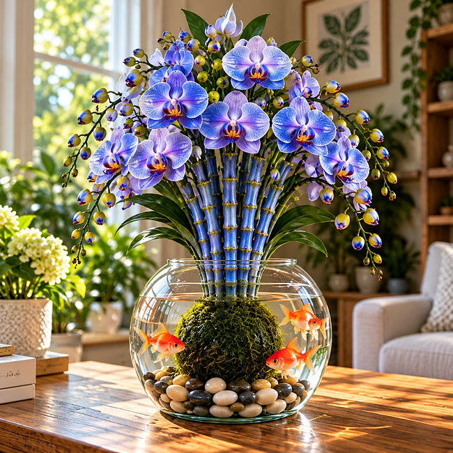🌸 Rare Hydroponic Phalaenopsis Orchid Bulbs –🦋 Elegant Blooms Grown Beautifully in Water