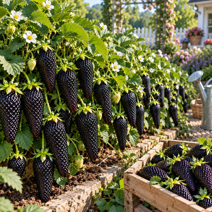 🤗🍓Long Strawberry Seeds – Easy to Grow, Abundant Harvests🌱🎁