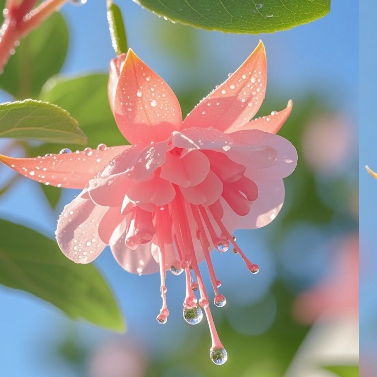 𐙚🎐Transform shaded areas with double fuchsia plants featuring rich color and flowing, elegant blooms🪄