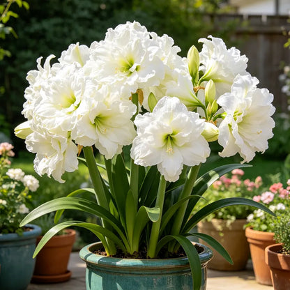 🌺 Giant Double Perfume Amaryllis Bulbs ✨ Fragrant Showy Blooms