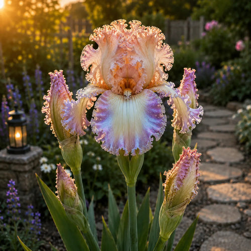 🌼Velvet Ruffle Iris Bulbs – #1 Rainbow