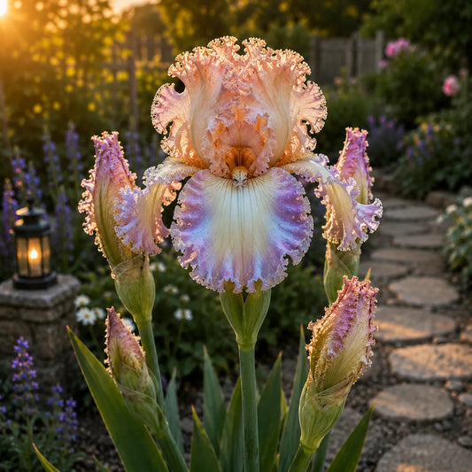 🌼Velvet Ruffle Iris Bulbs – #1 Rainbow