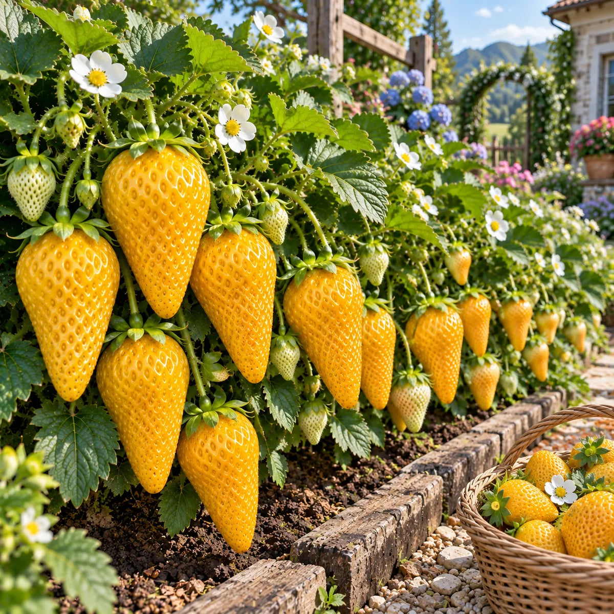 🤗🍓Long Strawberry Seeds – Easy to Grow, Abundant Harvests🌱🎁