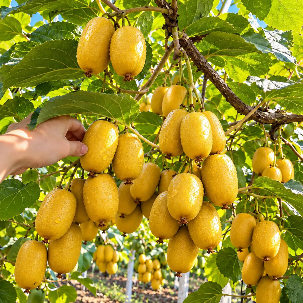 🥝 Cold-Hardy Mini Kiwi Seeds — Cold-Resistant, Smooth-Skinned Kiwi Vines