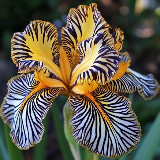 🌸 Zebra Stripes Iris 🌿 Bold Striped Blooms That Instantly Stand Out