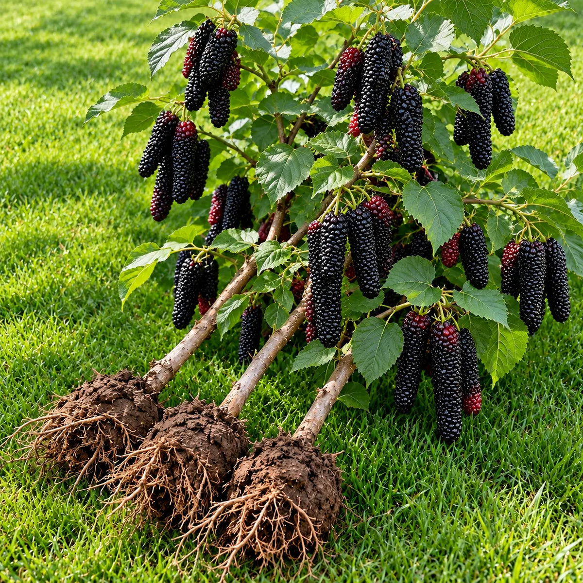 🌿 Rare Giant Mulberry Saplings – Grow Sweet Red & Black Berries at Home