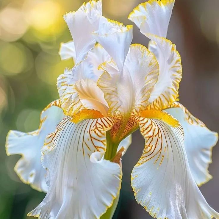 ‎⚘ ﹏Tall Bearded Iris with Bold, Elegant Blooms