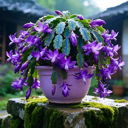 🌈🦀Mix Colors Schlumbergera Bulbs– Easy-Care Blooms in Every Shade, Even in Winter ❄️