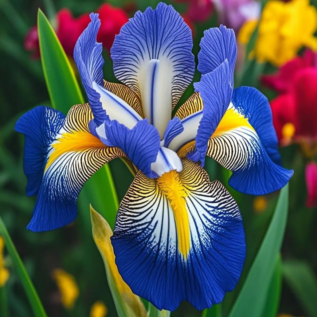 ‎⚘ ﹏Tall Bearded Iris with Bold, Elegant Blooms