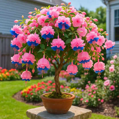 𐙚🎐Transform shaded areas with double fuchsia plants featuring rich color and flowing, elegant blooms🪄