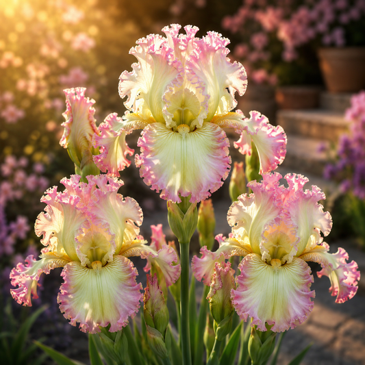 🌼Velvet Ruffle Iris Bulbs – #3 Light Pink