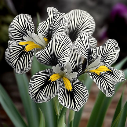 🌸 Zebra Stripes Iris 🌿 Bold Striped Blooms That Instantly Stand Out