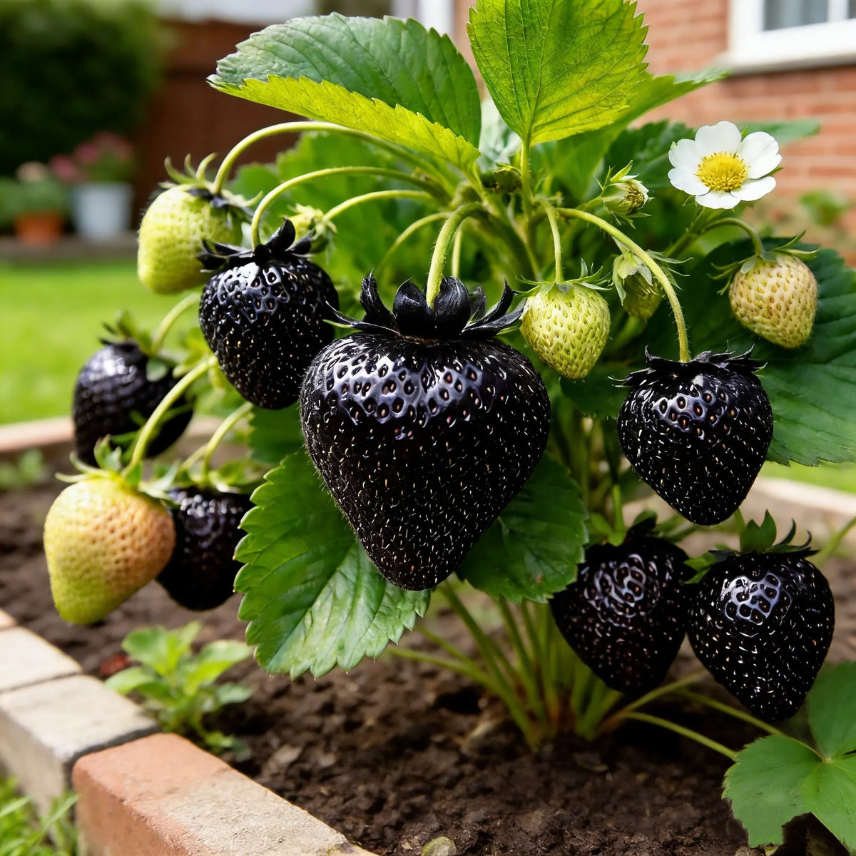 👍New Arrivals👍🍓Giant Black Diamond Strawberries Seeds – Sweet, Nutrient-Rich & Easy to Grow at Home