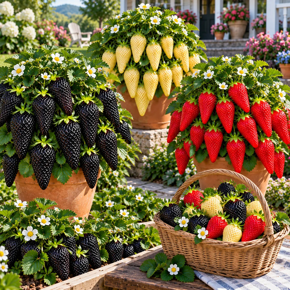 🤗🍓Long Strawberry Seeds – Easy to Grow, Abundant Harvests🌱🎁