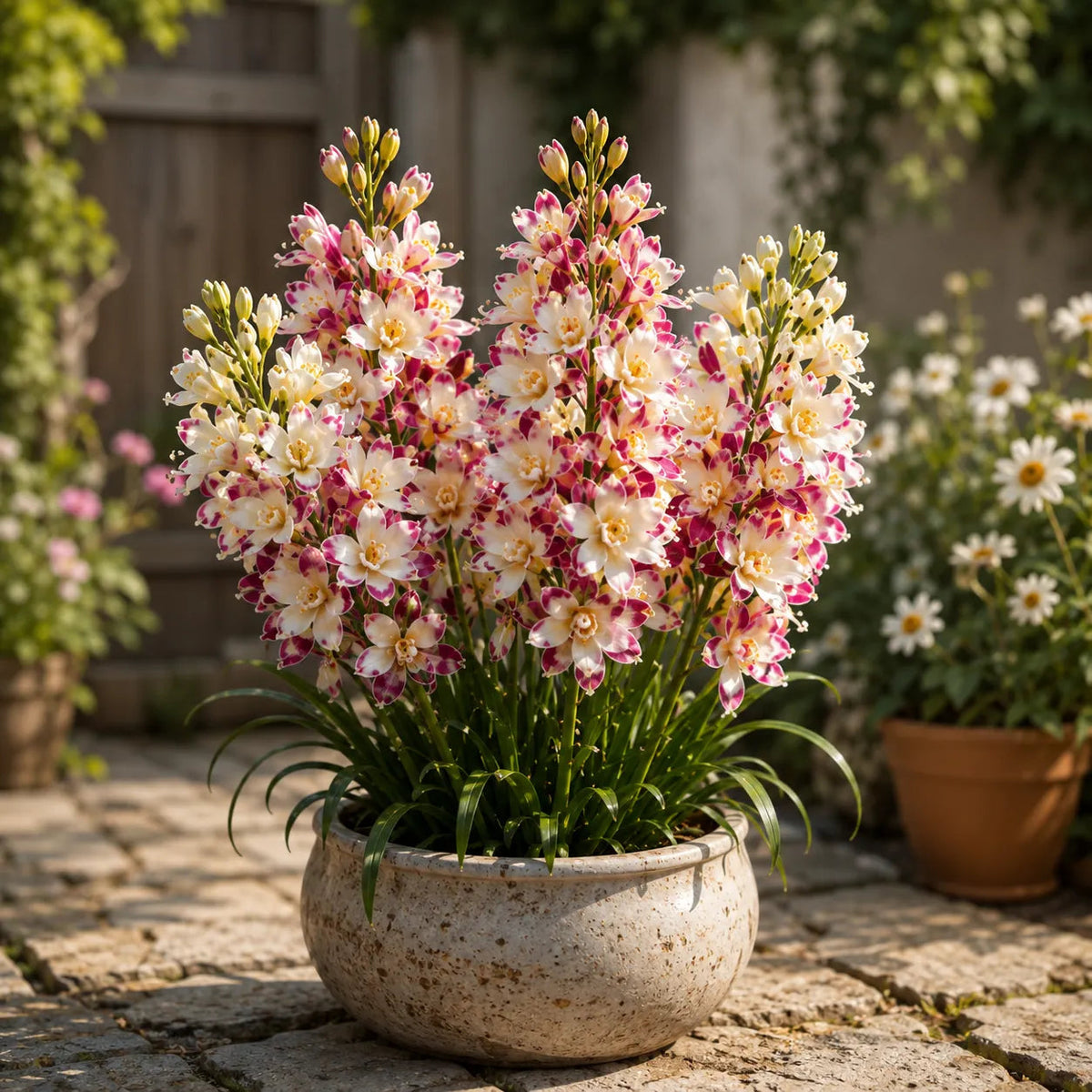 🌺 Royal Mosaic Tuberose Bulbs 💥 Rare Multi-Color Blooms & Sweet Fragrance